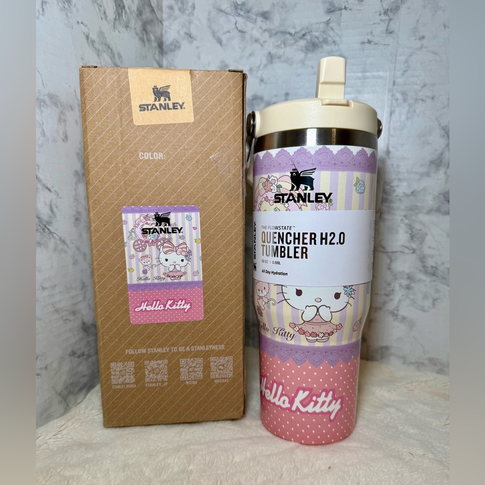STANLEY x Hello Kitty Pastel Color Graphic H2.0 Tumbler with Handle 30 oz